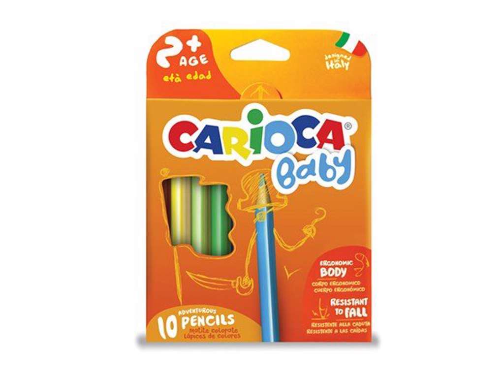 Carioca trekantede baby farveblyanter – 10 stk