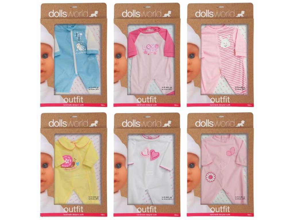 Dukketøj til dukker på 41 cm fra Dolls World - flere forskellige