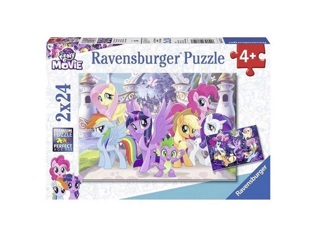 My Little Pony puslespil med 2x24 brikker fra Ravensburger