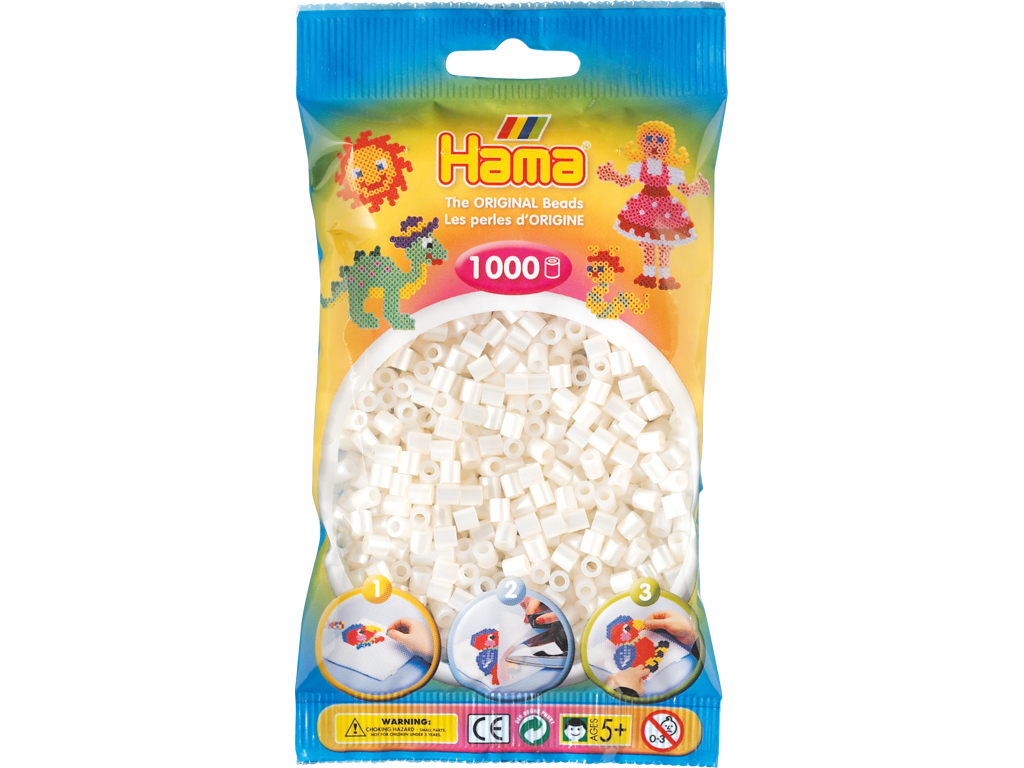 1000stk. Hama Midi Perlemor 207-64