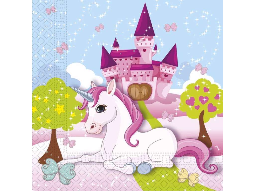 Enhjørning Servietter