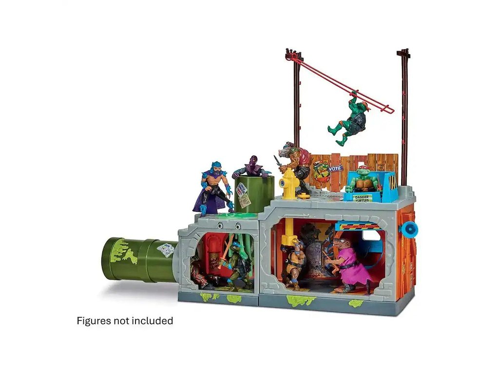 TMNT Classic Secret Sewer Playset – Retro Kloak-Hovedkvarter