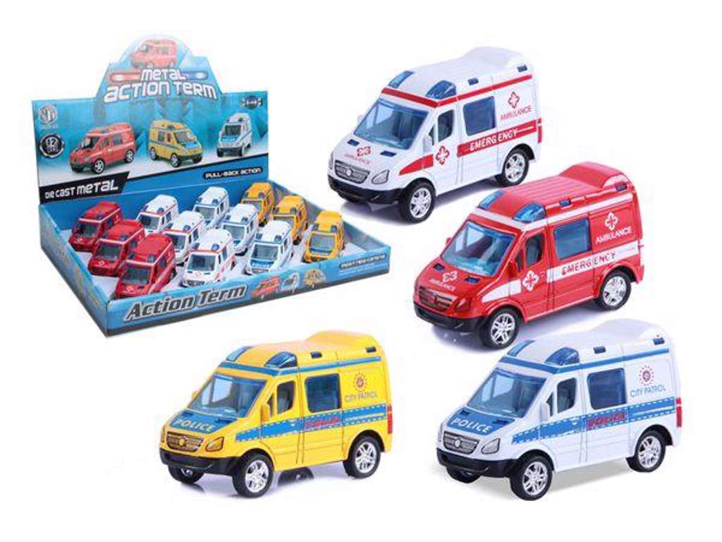 Udrykningskøretøjer med Pull Back