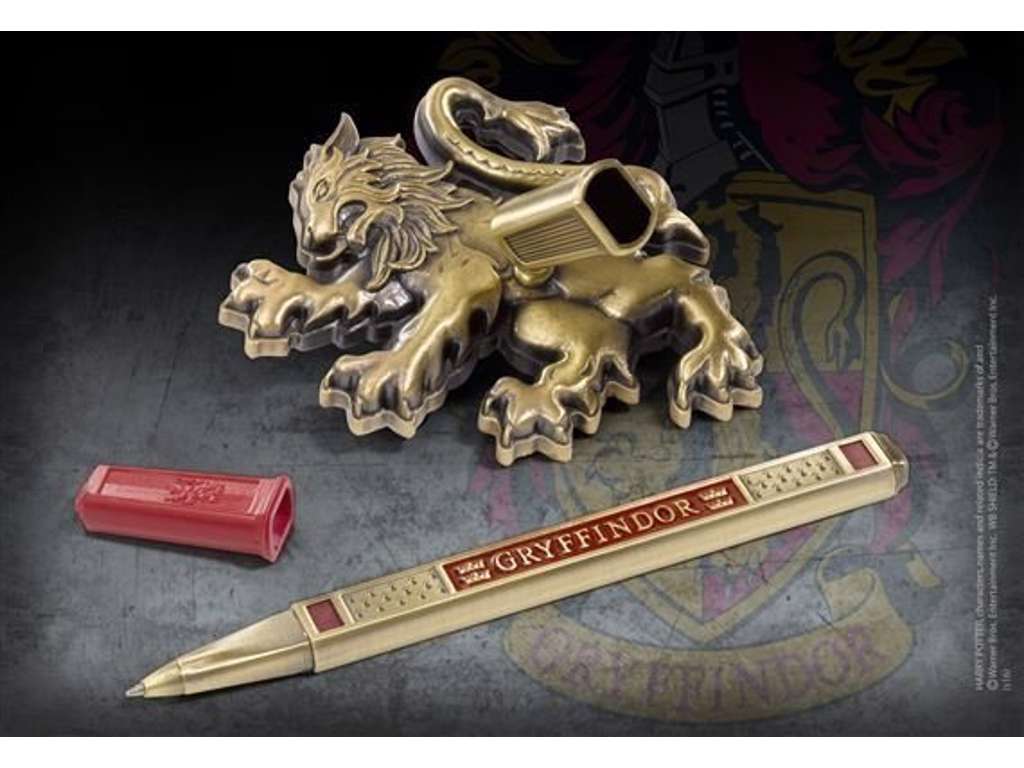 Gryffindor pen og holder fra Harry Potter