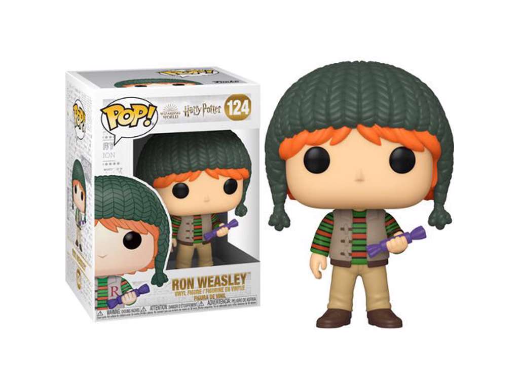 Harry Potter POP! vinyl figur af Holiday Ron Weasley på 9 cm