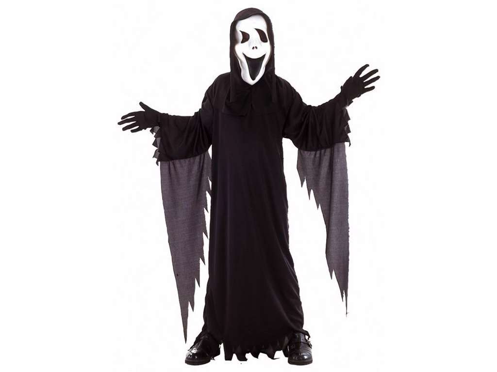 Scream spøgelses kostume 160cm 10-12år
