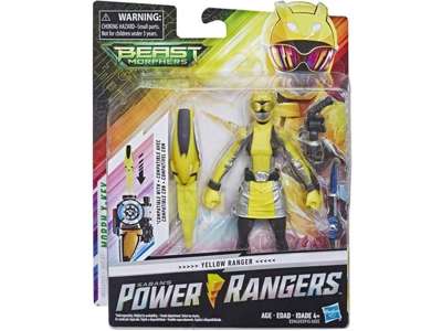Yellow ranger fra Power Ranger - 14 cm