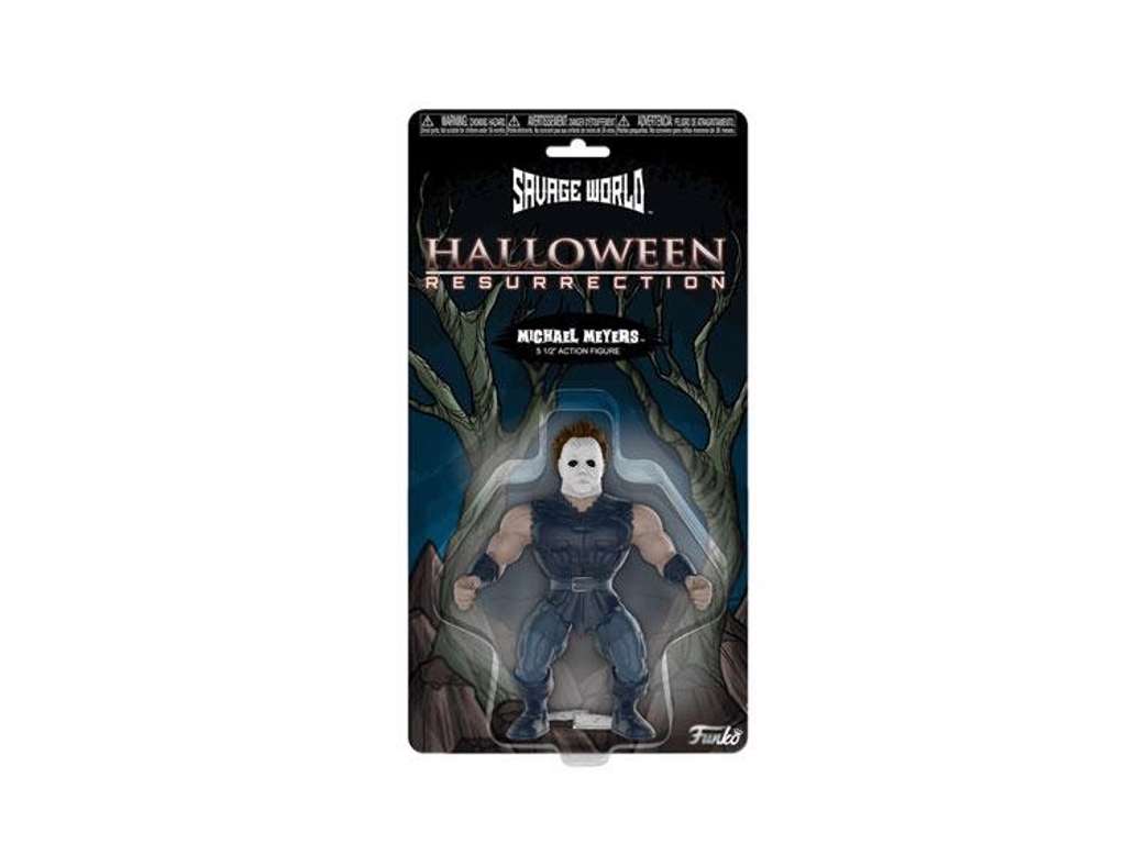 Savage World Halloween Resurrection action figur af Michael Meyers på 14 cm