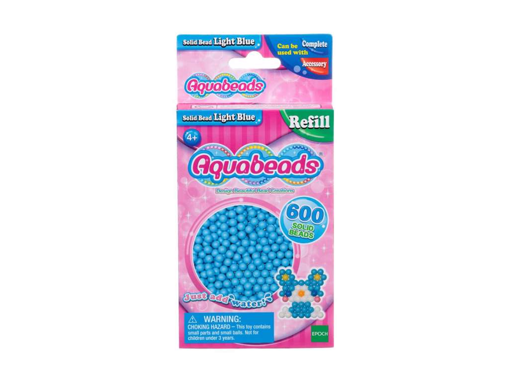 Aquabeads 600 stk - lyseblå