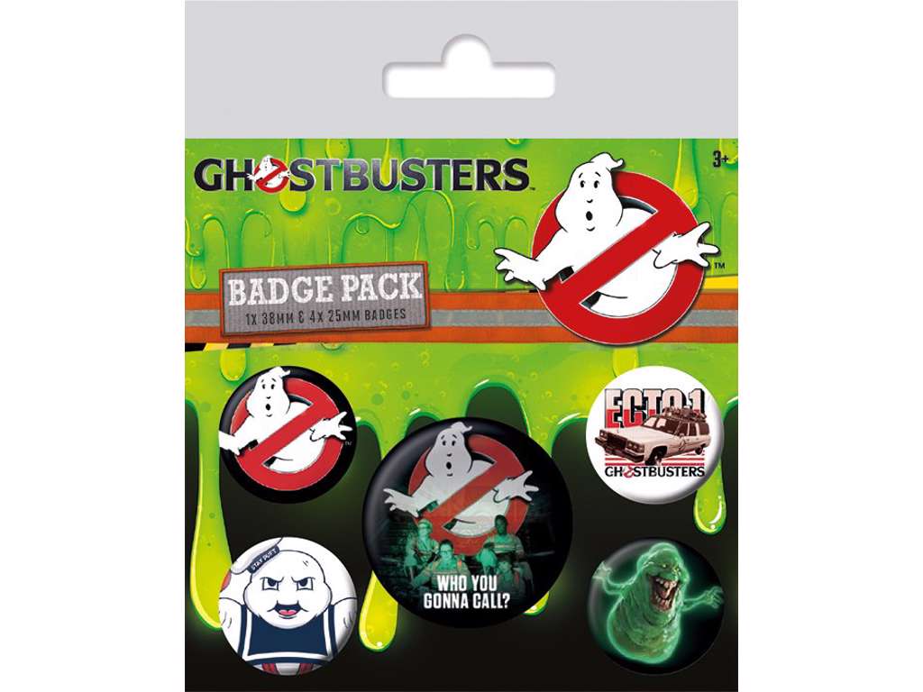 Ghostbusters Who You Gonna Call? 5-pak badge