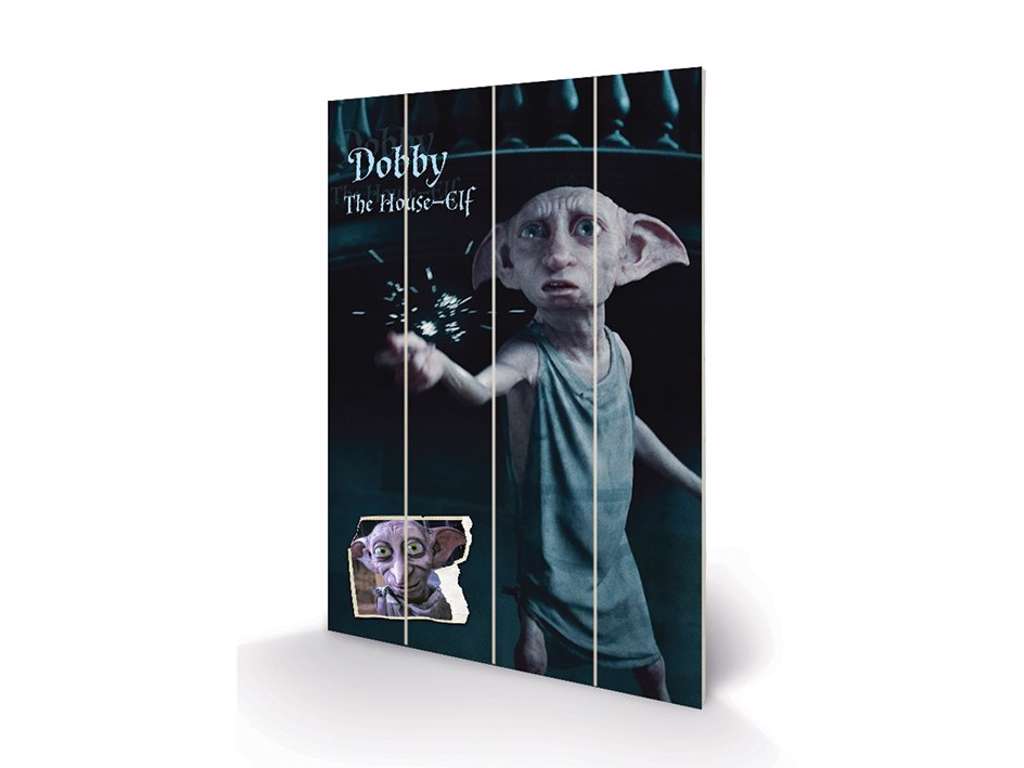 Harry Potter "Dobby" træ plade "plakat" 40x60cm