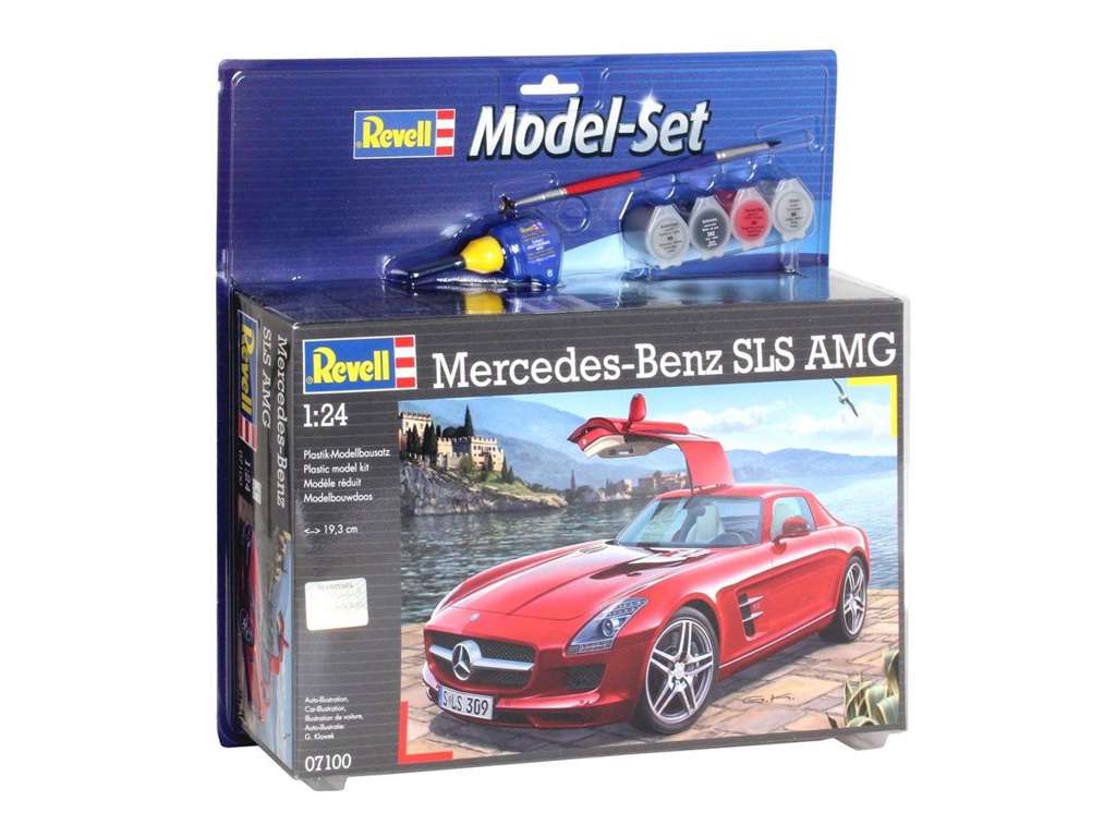 Mercedes-Benz SLS AMG 1:24 model kit fra Revell