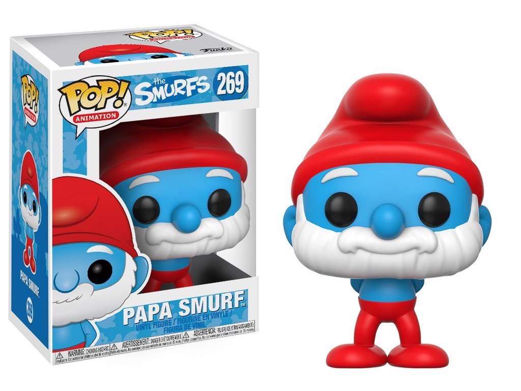 The Smurfs POP! vinyl figur af Papa Smurf på 9 cm