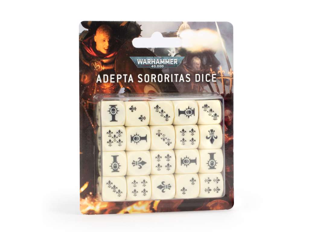 Adepta Sorortas Dice - Terninger til din Battle Sisters hær Warhammer 40.000