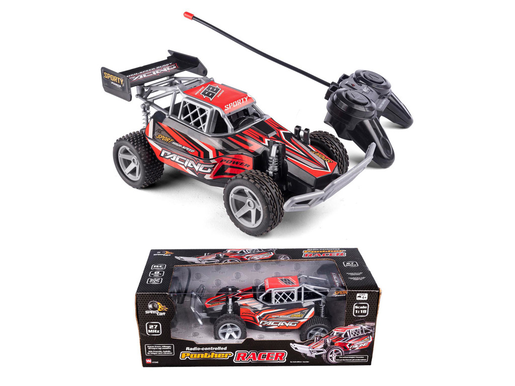R/C HIGH-SPEEDCAR 1:18 27 - Fjernstyret racerbil