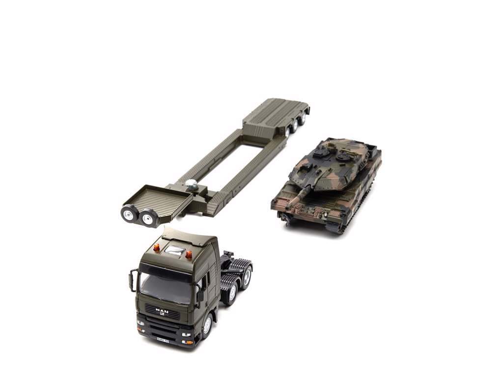 Siku Militær transport med Tank 1:50 – 8612