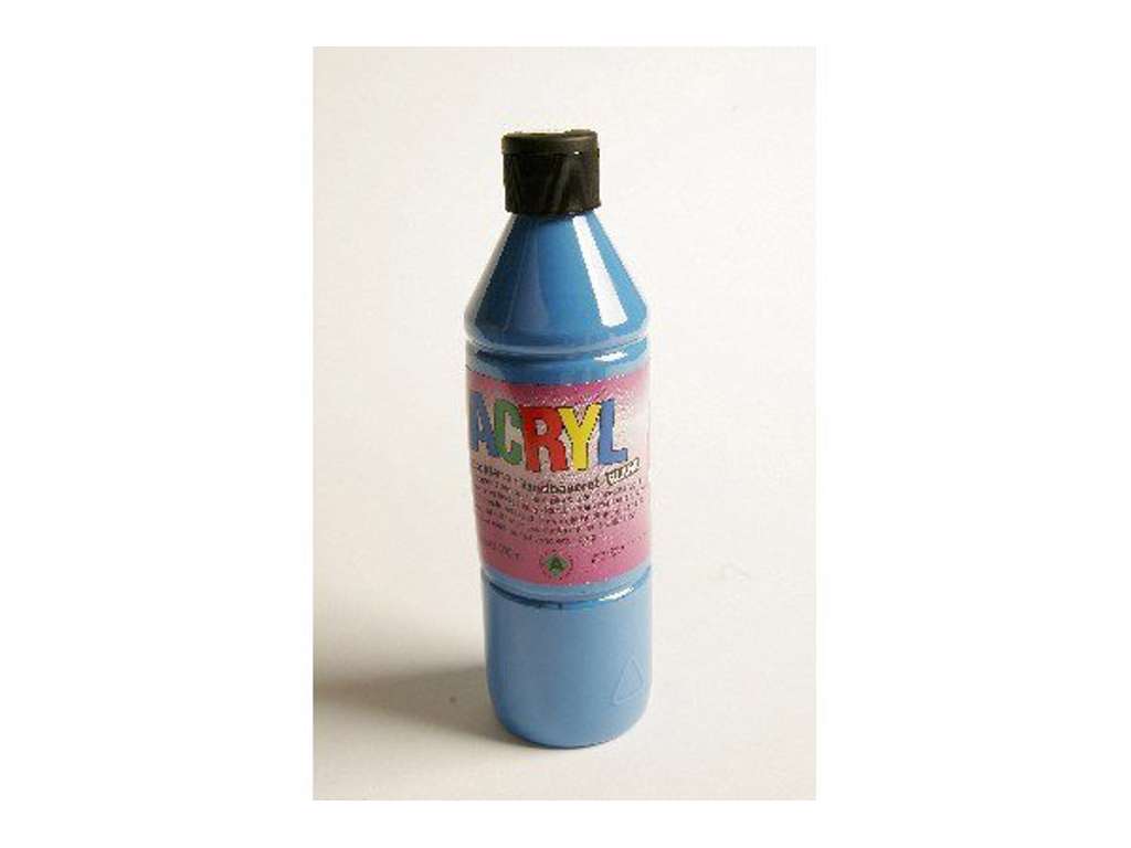 Blank acryl maling - blå - 500 ml