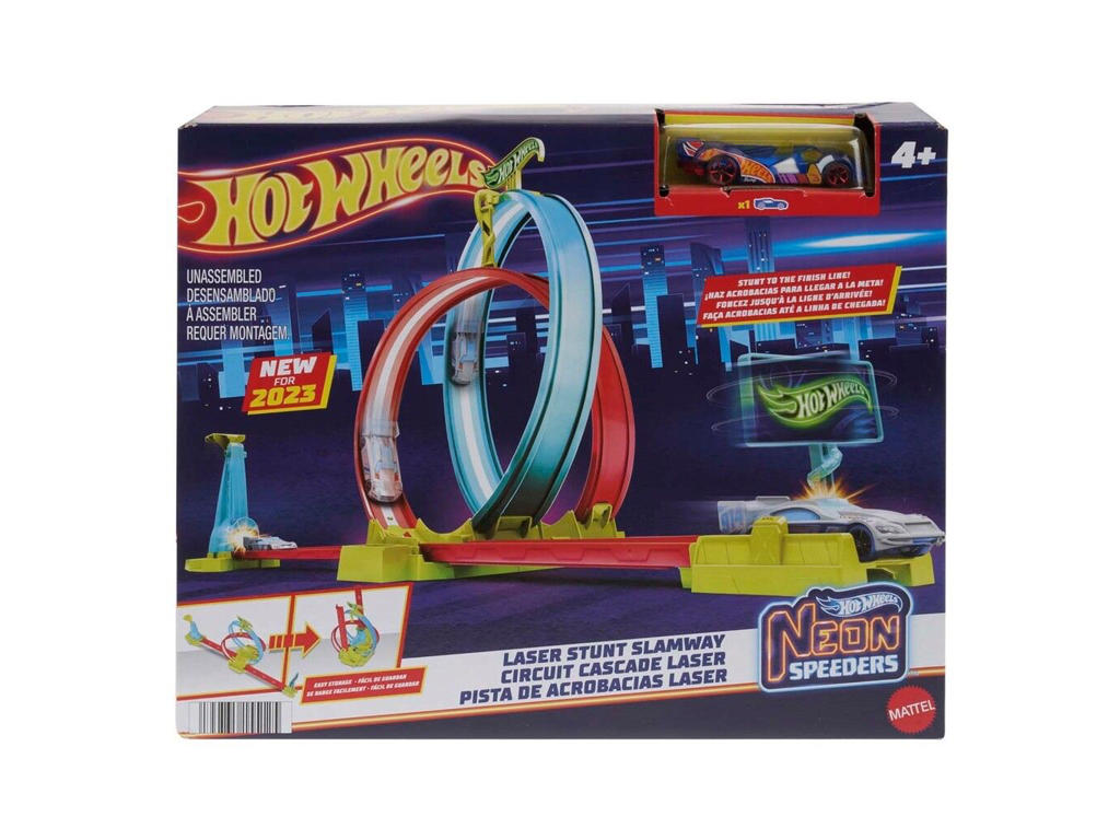 Hot Wheels Action Neon Laser Stunt Slamway