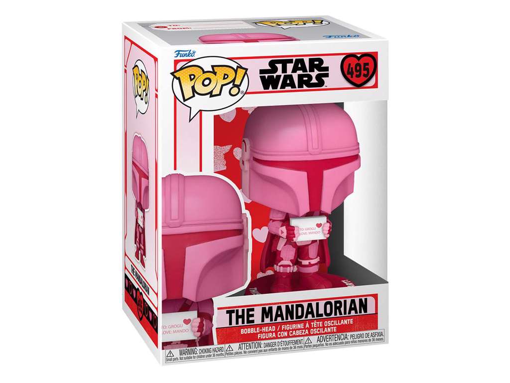 Star Wars Valentines POP! Star Wars Vinyl Figure The Mandalorian 9 cm
