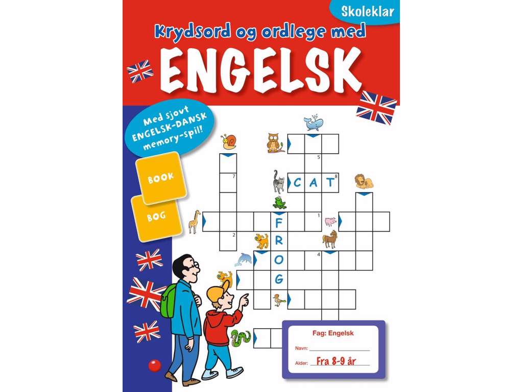 Krydsord og ordlege med engelsk - opgavebog
