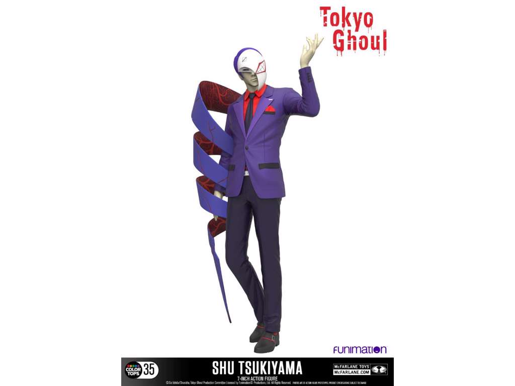 Tokyo Ghoul action figur af Shu Tsukiyama på 18 cm