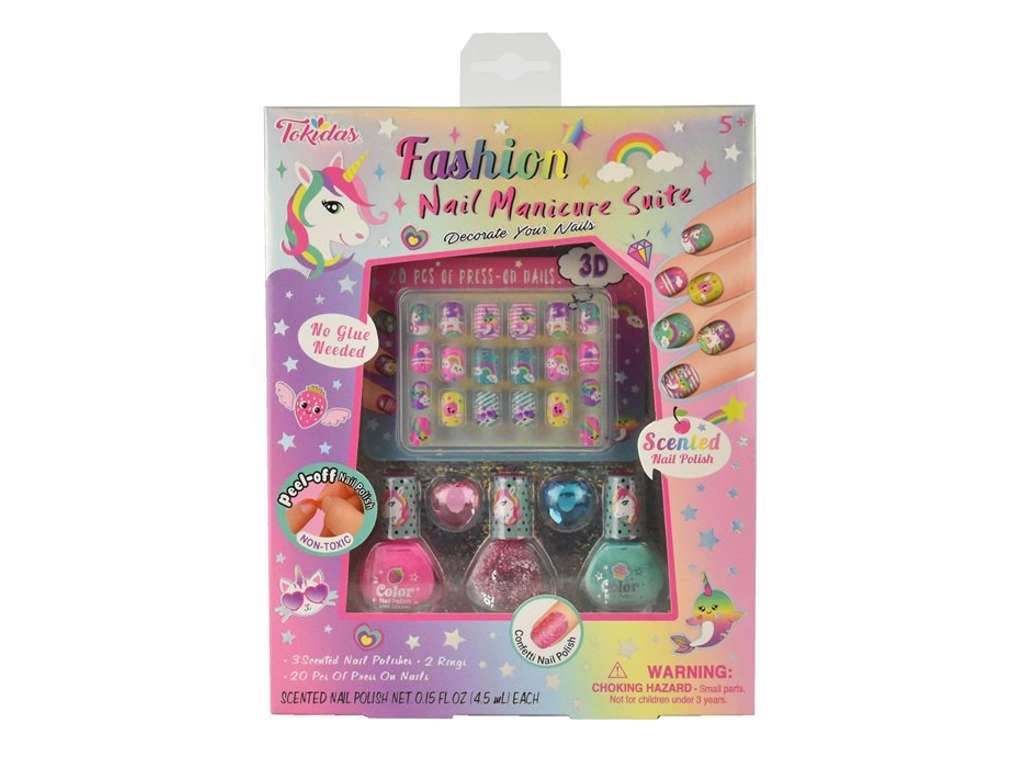 Enhjørning negledekorationssæt