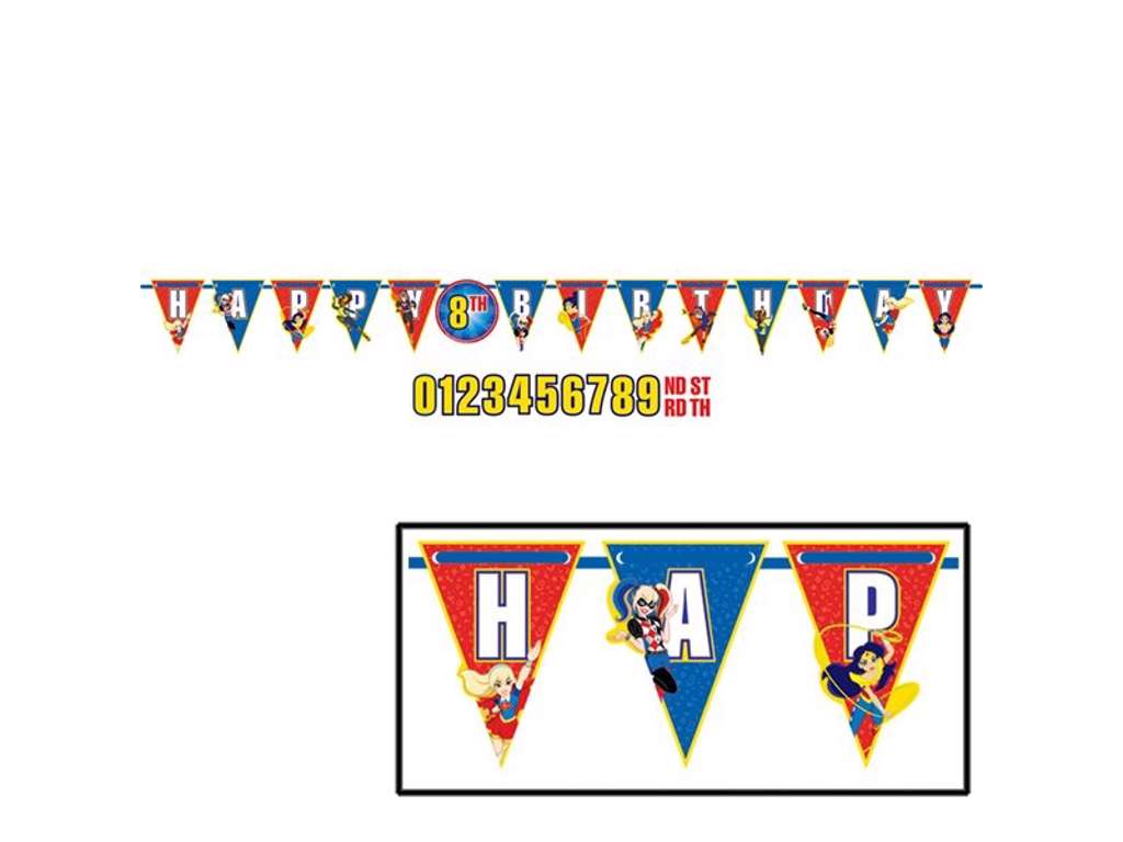 DC Super Hero Girls bogstav banner