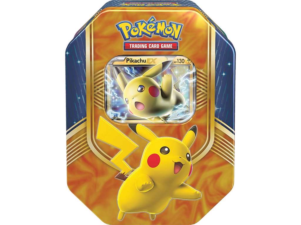 Pokémon Pikachu EX tin box