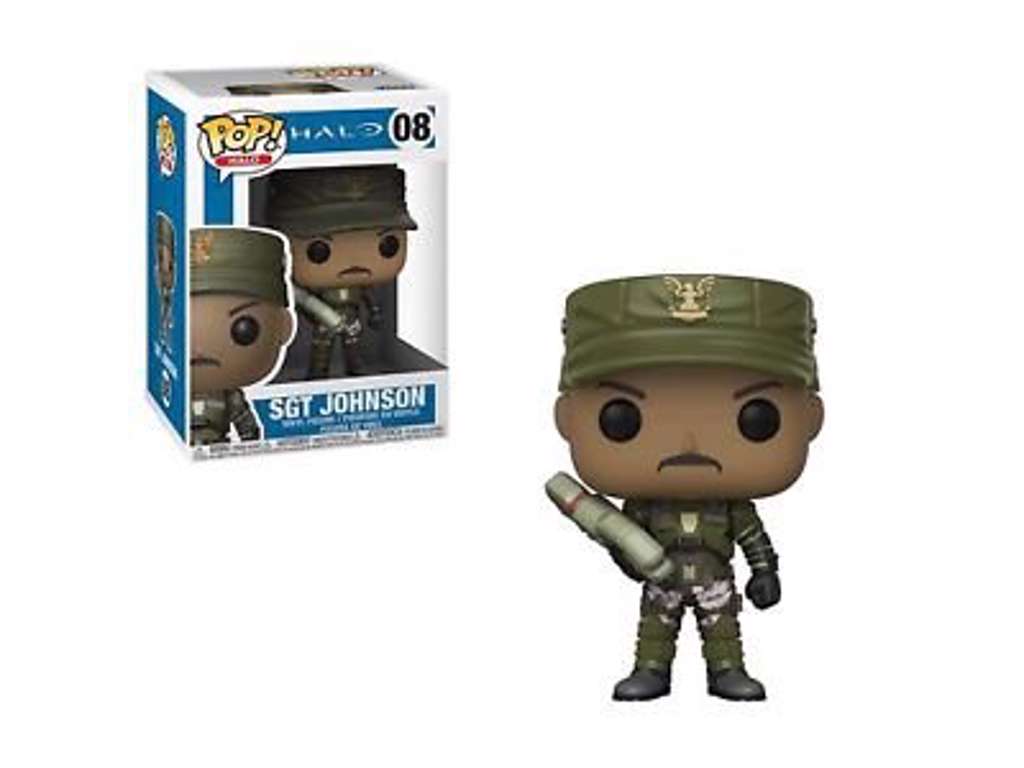 Halo POP! vinyl figur af Sgt. Johnson på 9 cm