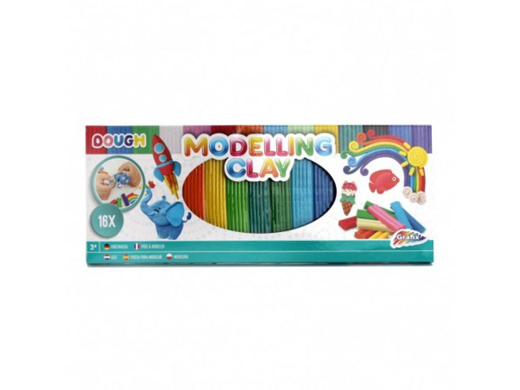 Modellervoks stænger, 16 stk